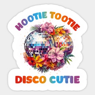Retro Hootie Tootie Disco Cutie Sticker